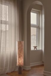 Nordlux Modern Indoor Floor Lamp Brown Tyvek E27 Crinkled Fabric - Mains Powered, IP20 - thumbnail 6
