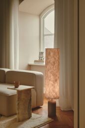 Nordlux Modern Indoor Floor Lamp Brown Tyvek E27 Crinkled Fabric - Mains Powered, IP20 - thumbnail 5