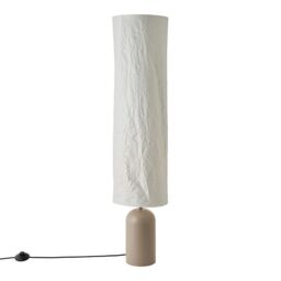 Nordlux Modern Indoor Floor Lamp Brown Tyvek E27 Crinkled Fabric - Mains Powered, IP20 - thumbnail 2