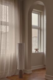 Nordlux Modern Indoor Floor Lamp Brown Tyvek E27 Crinkled Fabric - Mains Powered, IP20 - thumbnail 8
