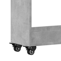 Berkfield Home Classic Cabinet with Wheels Concerte Grey 60x22x79 cm Engineered Wood - Size: 60 x 22 x 79 cm - thumbnail 8