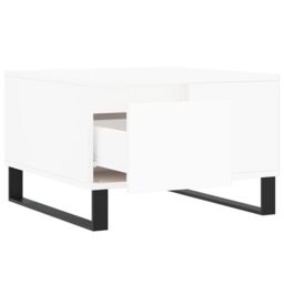 Berkfield Home Coffee Table White 55x55x36.5 cm Engineered Wood - thumbnail 6