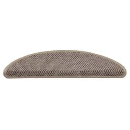 Berkfield Home Stair Mats Self-adhesive Sisal-Look 15 pcs 56x17x3 cm Dark Beige - Size: Medium - thumbnail 1