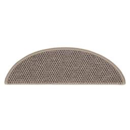 Berkfield Home Stair Mats Self-adhesive Sisal-Look 15 pcs 56x17x3 cm Dark Beige - Size: Medium - thumbnail 5
