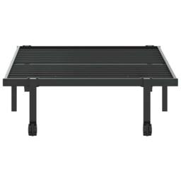 Berkfield Home Elegant Bed Frame without Mattress Foldable Black 90x200 cm Steel - thumbnail 6