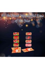 VFM e-Store Christmas Gift Boxes Xmas Themed X 4 12cm x 7. 5cm Christmas Themed - thumbnail 3