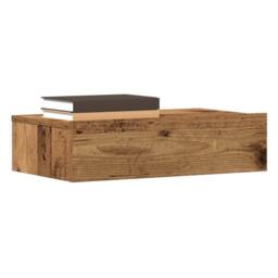 Berkfield Home Bedside Cabinet Old Wood 60x35 cm Engineered Wood in Brown - thumbnail 2