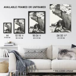 "Artery8 Tsar Nicholas II on the Russian Bear Holst Wall Art Poster Print in White - Size: W12"" x H16""" - thumbnail 3