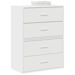 Berkfield Home Durable Cabinets with 2 Drawers 2 pcs White 60x31x40 cm Engineere - Size: 60 x 31 x 40 cm - thumbnail 2