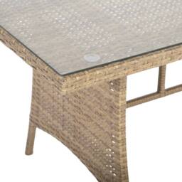 Home Garden Direct Pelias Rattan Corner 8 Seater Outdoor Sofa Dining Set Brown - thumbnail 9