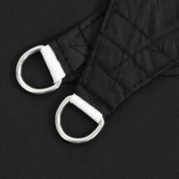 Berkfield Home Sunshade Sail Oxford Fabric Triangular 6x6x6 m Black - thumbnail 5