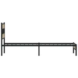 Berkfield Home Bed Frame without Mattress Sonoma Oak 75x190 cm Small Single Engineered Wood in Brown - thumbnail 5