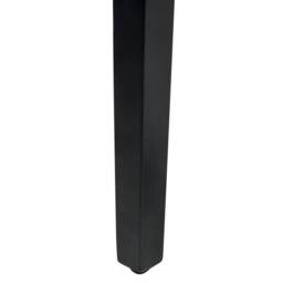 Wyld and Coco Set of 2 Grey Velvet Dining Chairs with Black Pine Legs - thumbnail 8