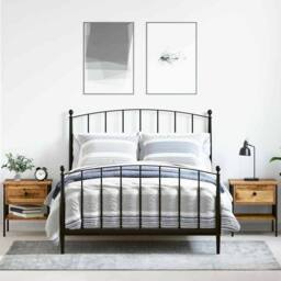 Berkfield Home Modern Bedside Tables 2 pcs Old Wood 40x42x45 cm Engineered Wood in Brown - Size: 40 x 42 x 45 cm - thumbnail 2