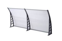 Gr8 Garden Door Canopy Porch Rain Protector Awning Lean-To Roof Shelter 80 X 240cm in Clear - Size: 80 X 240 cm - thumbnail 5
