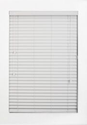Furnished Grey Faux Wood Venetian Blind - 50mm Slats String Window Blinds for Home & Office - Size: 45 cm width x 150 cm drop - thumbnail 3