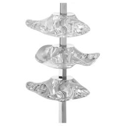 Netlighting Akira Table Lamp 2 Light E27 Polished Chrome With Cream Shade in Grey - thumbnail 5