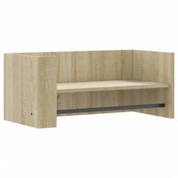 Berkfield Home Wall Shelf Sonoma Oak 70.5x35x30.5 cm Engineered Wood in Tan - thumbnail 3