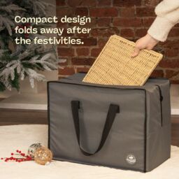 Christmas Village Square Rattan Christmas Tree Skirt - Natural in Light Beige - Size: 1 Pack - thumbnail 6