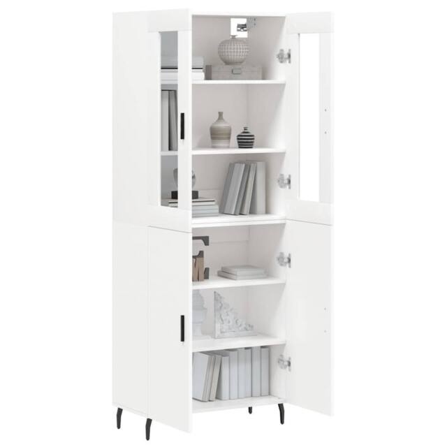 Berkfield Home Highboard White 69.5x34x180 cm Engineered Wood - image 1