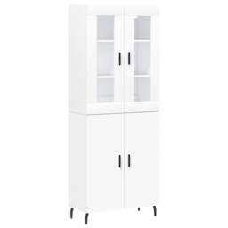 Berkfield Home Highboard White 69.5x34x180 cm Engineered Wood - thumbnail 3