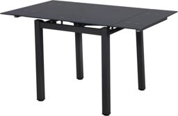 Modernique Tempered Glass Extending Large Dining Table 110 cm to 170 cm in Black - thumbnail 3