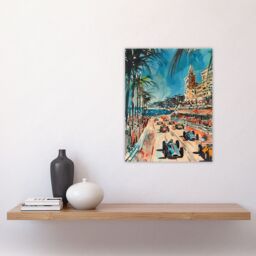 "Artery8 Monaco 1973 Vintage Watercolour Motor Racing Wall Art Print - Size: W24"" x H32""" - thumbnail 4