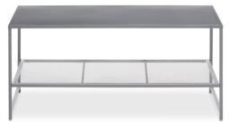 Orsina Convenient Black Metal Coffee Table, Sleek Coffee Table For Livingroom, Industrial Design Decorative Table in Grey - thumbnail 7