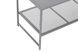 Orsina Convenient Black Metal Coffee Table, Sleek Coffee Table For Livingroom, Industrial Design Decorative Table in Grey - thumbnail 5