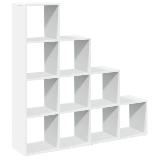 Berkfield Home Room Divider Bookcase 4-Tier White 131.5x29x131.5 cm Engineered Wood - image 1