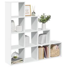 Berkfield Home Room Divider Bookcase 4-Tier White 131.5x29x131.5 cm Engineered Wood - thumbnail 2