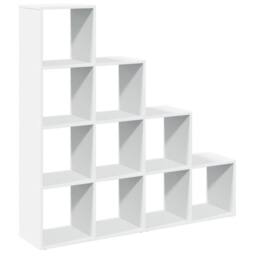 Berkfield Home Room Divider Bookcase 4-Tier White 131.5x29x131.5 cm Engineered Wood - thumbnail 1