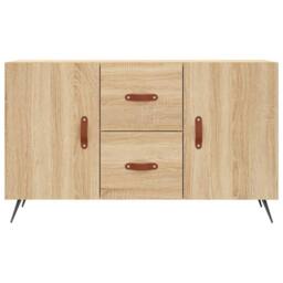 Berkfield Home Sideboard Sonoma Oak 100x36x60 cm Engineered Wood in Light Brown - Size: 100 x 36 x 60 cm - thumbnail 6