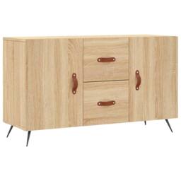 Berkfield Home Sideboard Sonoma Oak 100x36x60 cm Engineered Wood in Light Brown - Size: 100 x 36 x 60 cm