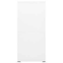 Berkfield Home Filing Cabinet White 46x62x133 cm Steel - Size: 46 x 62 x 133 cm - thumbnail 3