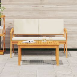 Berkfield Home Coffee Table 75x40x38 cm Solid Wood Acacia in Brown - Size: 75 x 40 x 38 cm - thumbnail 4