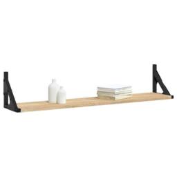 Berkfield Home Beautiful Wall Shelves 2 pcs Sonoma Oak 80x15x15.5 cm Engineered wood in Light Tan
