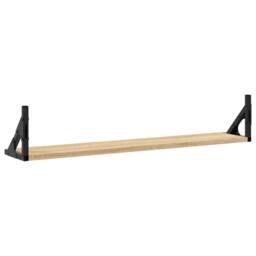 Berkfield Home Beautiful Wall Shelves 2 pcs Sonoma Oak 80x15x15.5 cm Engineered wood in Light Tan - thumbnail 7