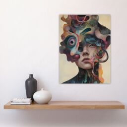 "Artery8 God Is A Woman Abstract Fantasy Concept Art Wall Art Print - Size: W24"" x H32""" - thumbnail 4