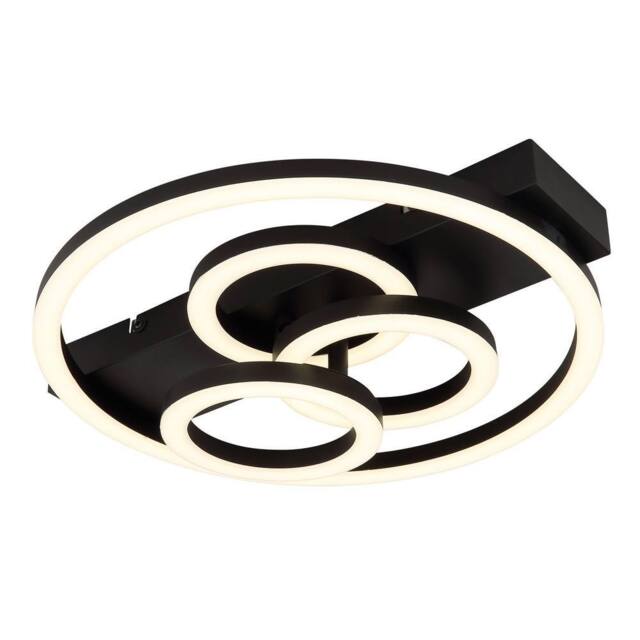 Netlighting Darryl I Semi Ceiling Light Black 4x LED 2700-6500K Dimmable Remote - image 1