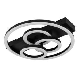 Netlighting Darryl I Semi Ceiling Light Black 4x LED 2700-6500K Dimmable Remote - thumbnail 2