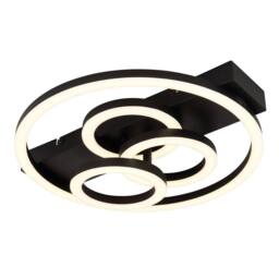 Netlighting Darryl I Semi Ceiling Light Black 4x LED 2700-6500K Dimmable Remote - thumbnail 1