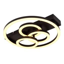 Netlighting Darryl I Semi Ceiling Light Black 4x LED 2700-6500K Dimmable Remote - thumbnail 5