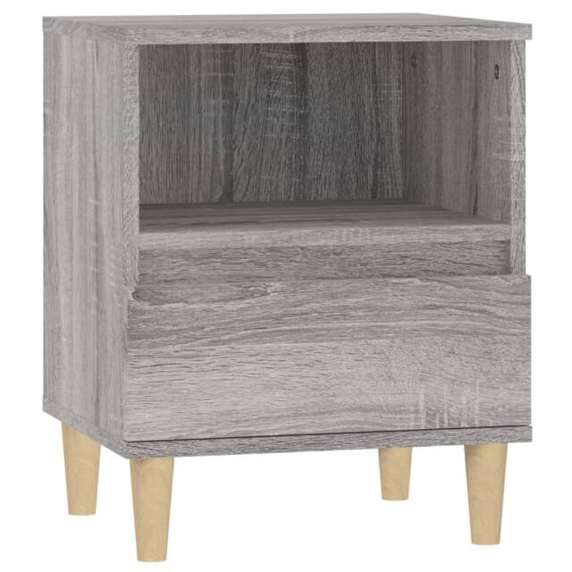 Berkfield Home Bedside Cabinet Grey Sonoma 40x35x50 cm - Size: 40 x 35 x 50 cm - image 1
