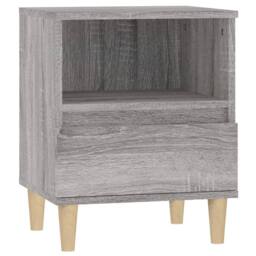 Berkfield Home Bedside Cabinet Grey Sonoma 40x35x50 cm - Size: 40 x 35 x 50 cm - thumbnail 1