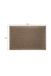 JVL Dirt Defender Scraper Doormat 40x60cm Diamond Beige - Size: 40 cm x 60 cm - thumbnail 5