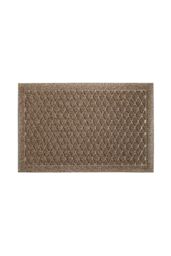 JVL Dirt Defender Scraper Doormat 40x60cm Diamond Beige - Size: 40 cm x 60 cm - thumbnail 1