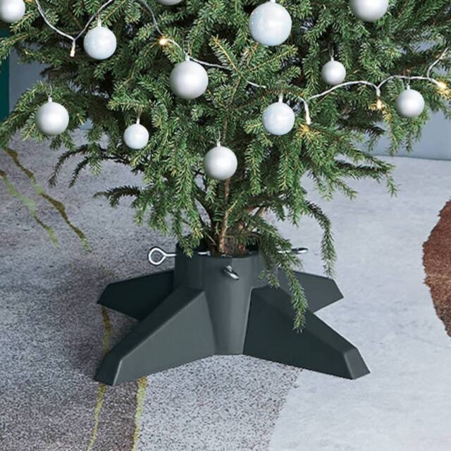 Berkfield Home Christmas Tree Stand Green 55.5x55.5x15 cm - image 1