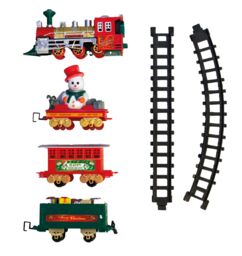 Netagon Battery Operated Christmas Train Set in Red - thumbnail 5