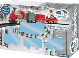 Netagon Battery Operated Christmas Train Set in Red - thumbnail 7
